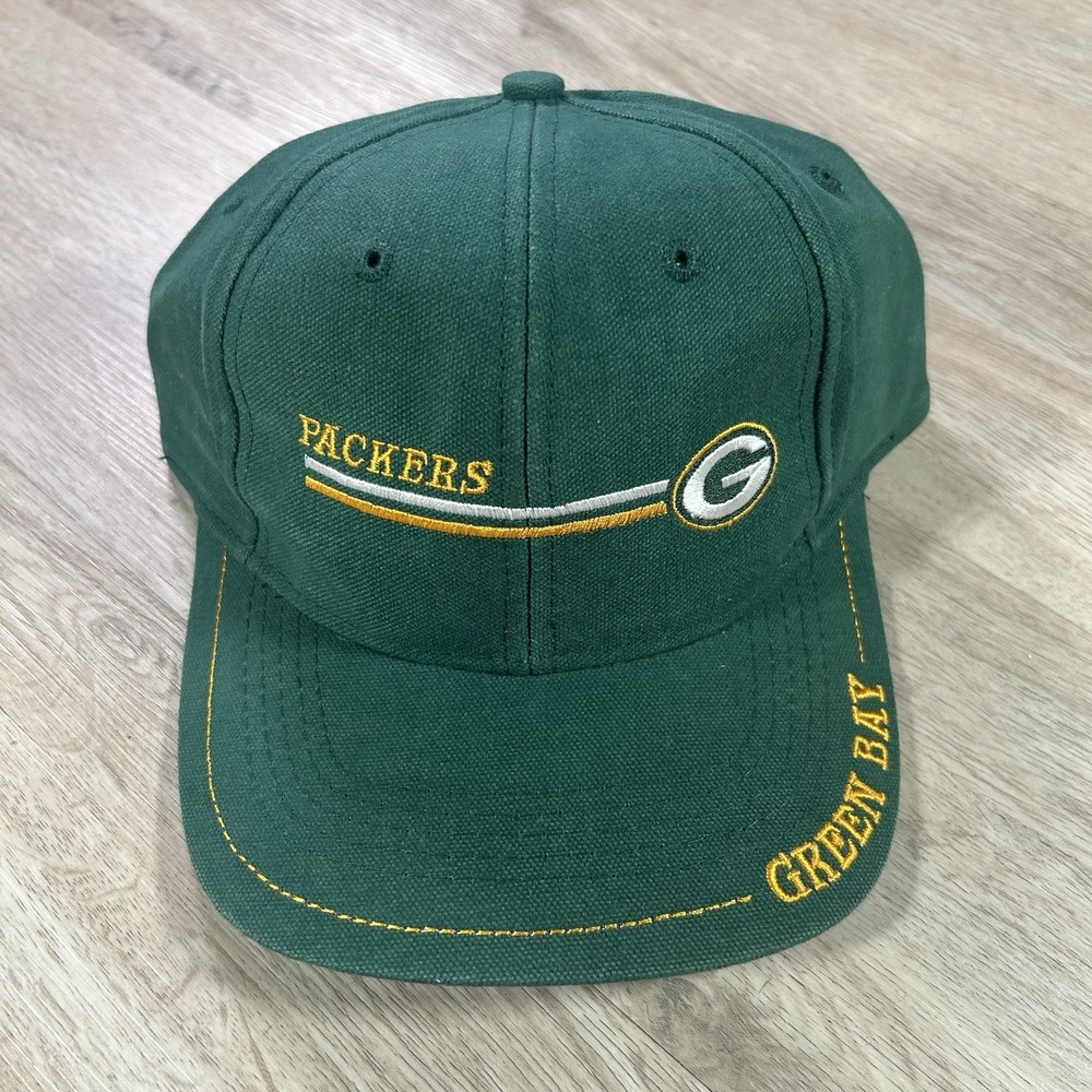 VTG Green Bay‎ Packers Snapback Hat NFL Football Logo 7 Green Cap
